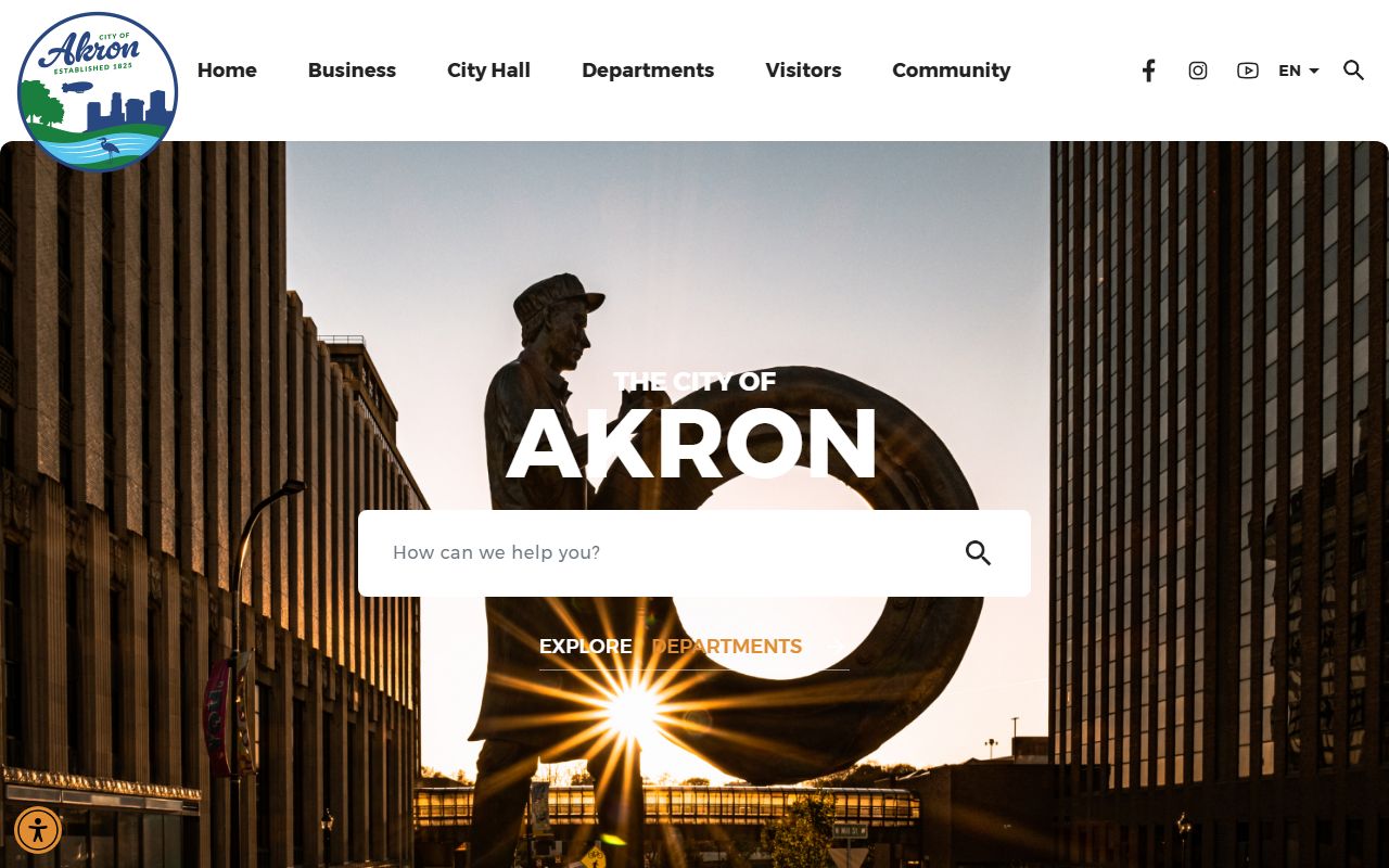 Akron inmate population city official website