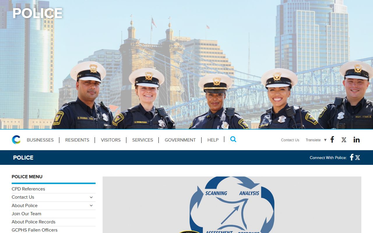 Cincinnati inmate population police department website