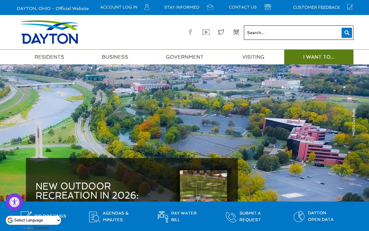 Dayton inmate population city official website