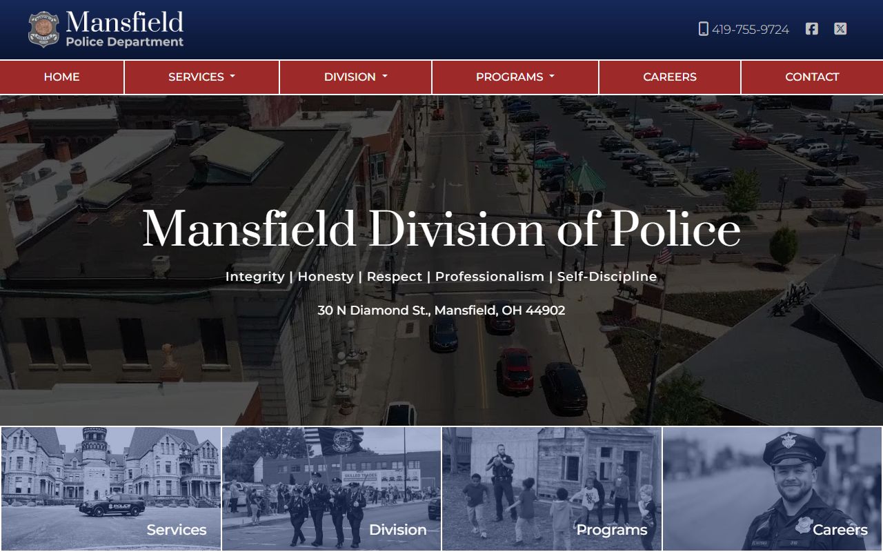 Mansfield inmate population police department website