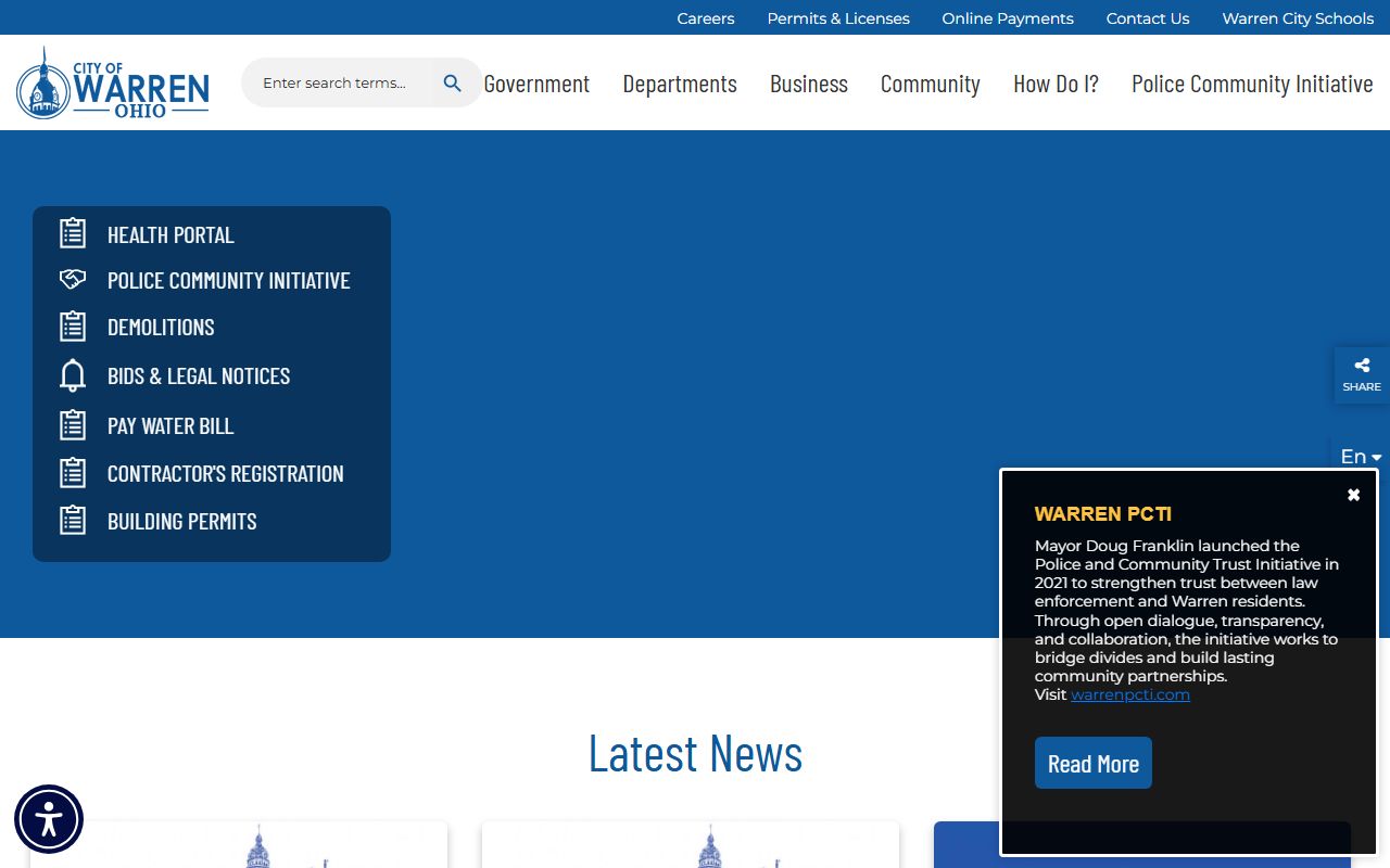 Warren inmate population city official website