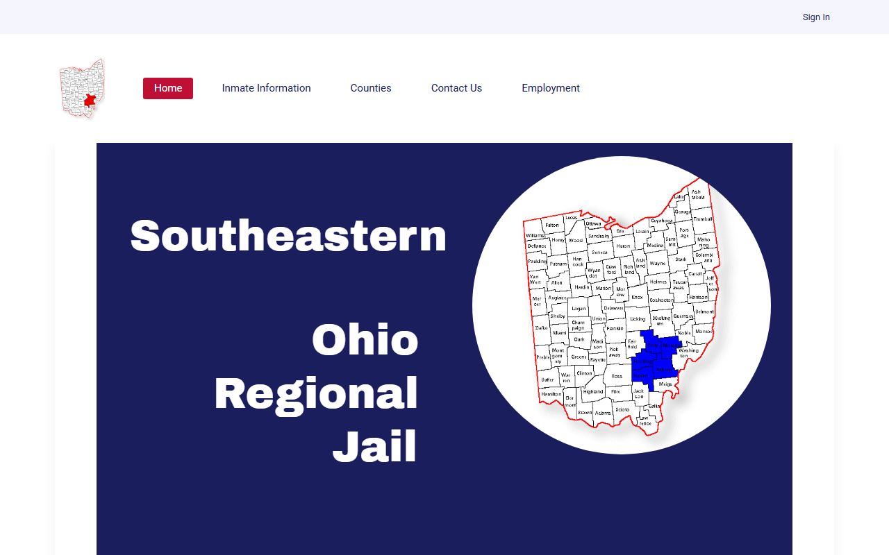 Athens County inmate population Southeastern Ohio Regional Jail website