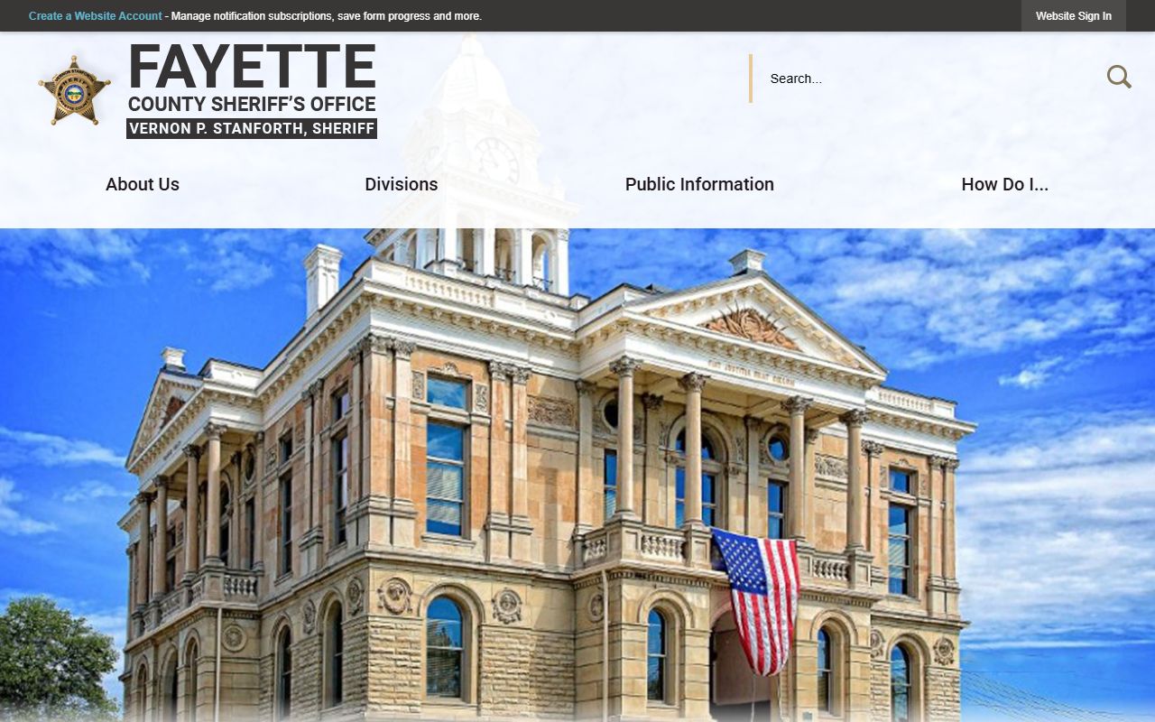 Fayette County inmate population sheriff office website