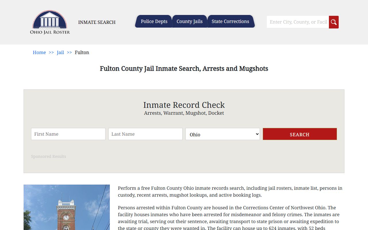 Fulton County inmate population jail roster page