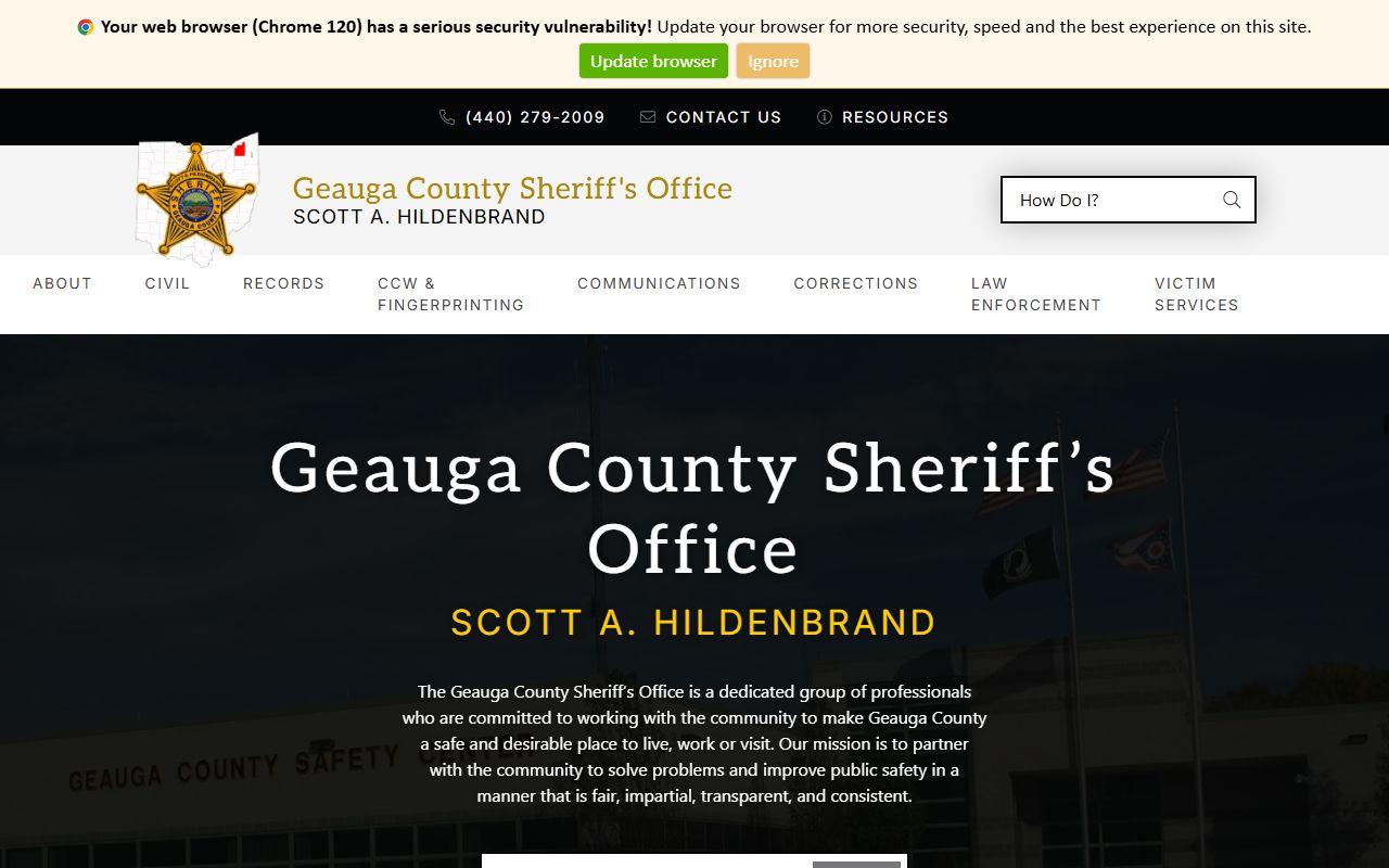 Geauga County inmate population sheriff website