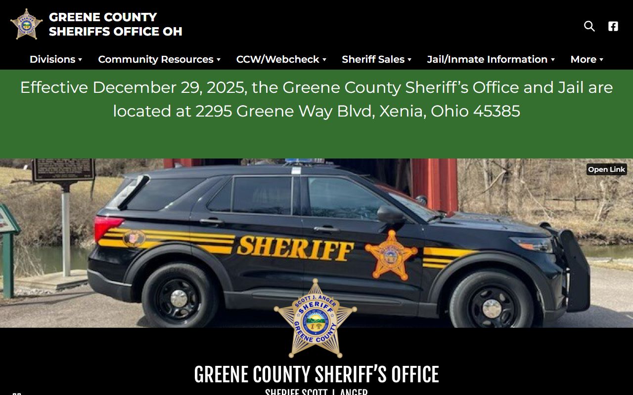Greene County inmate population sheriff website
