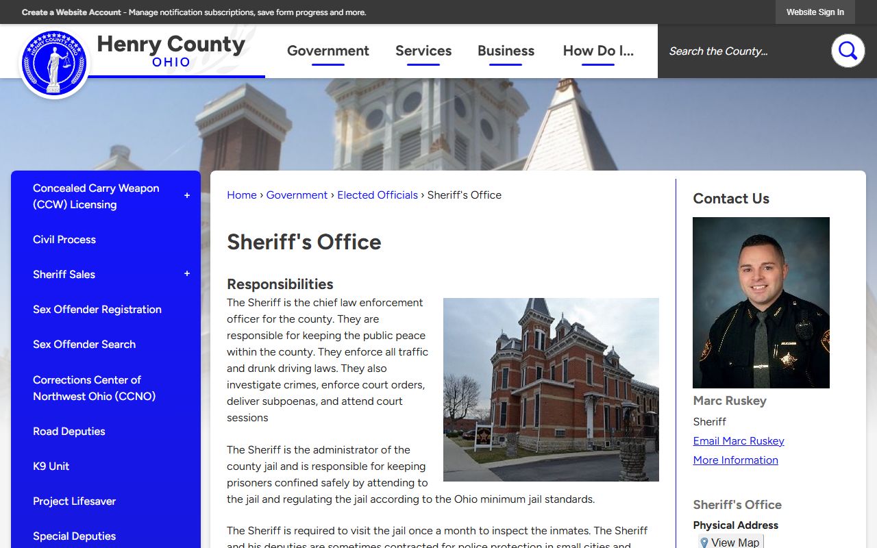Henry County inmate population sheriff website