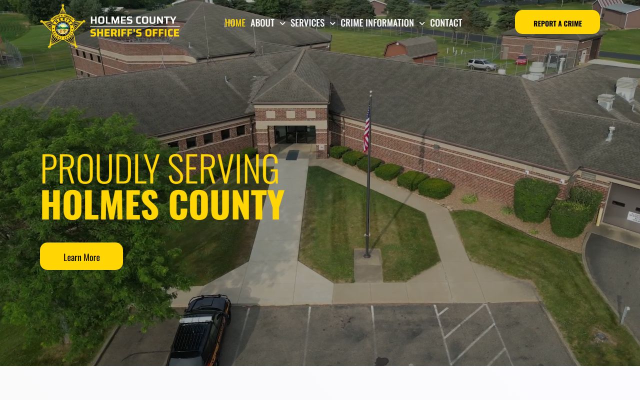 Holmes County inmate population sheriff website