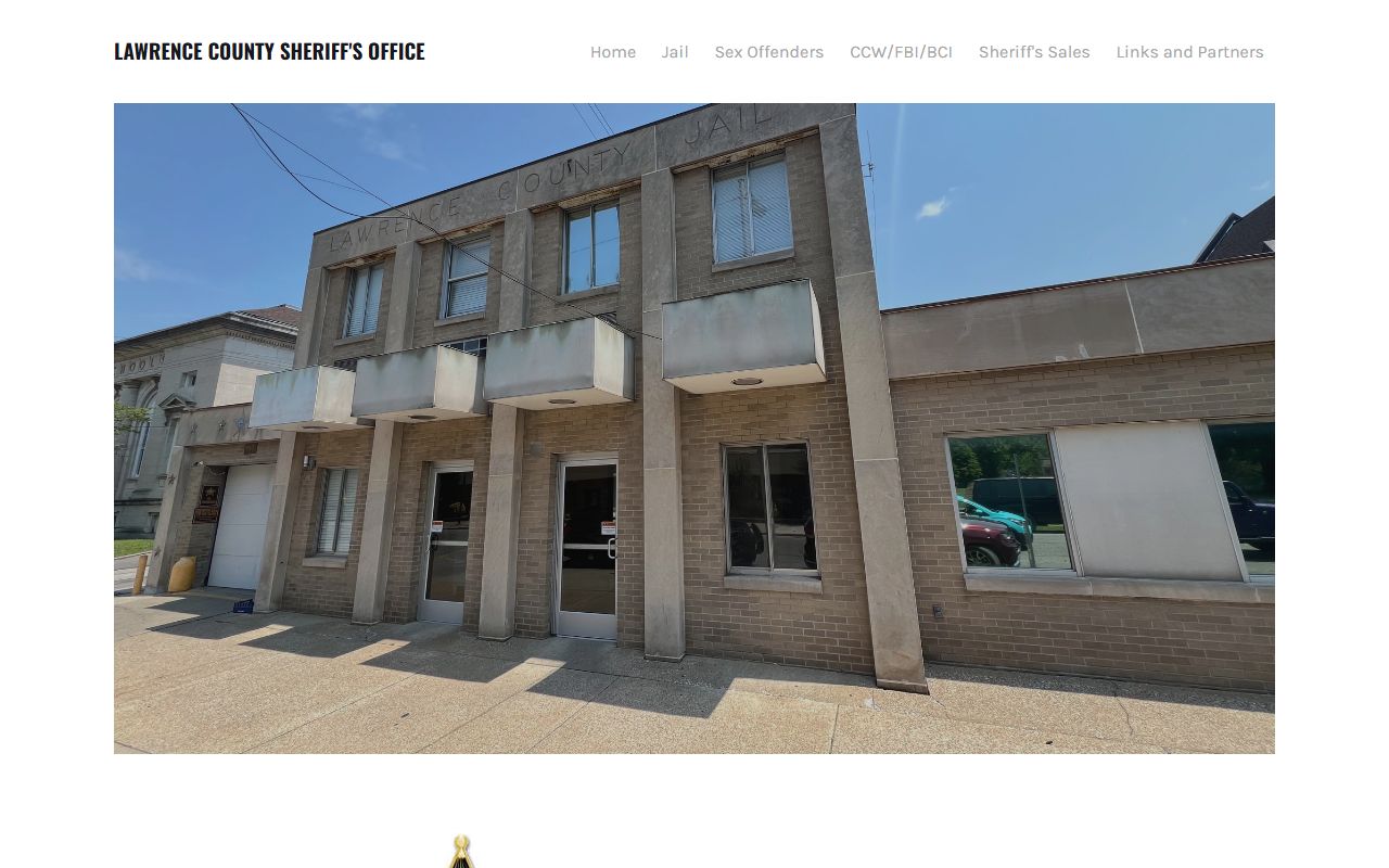 Lawrence County inmate population jail roster page