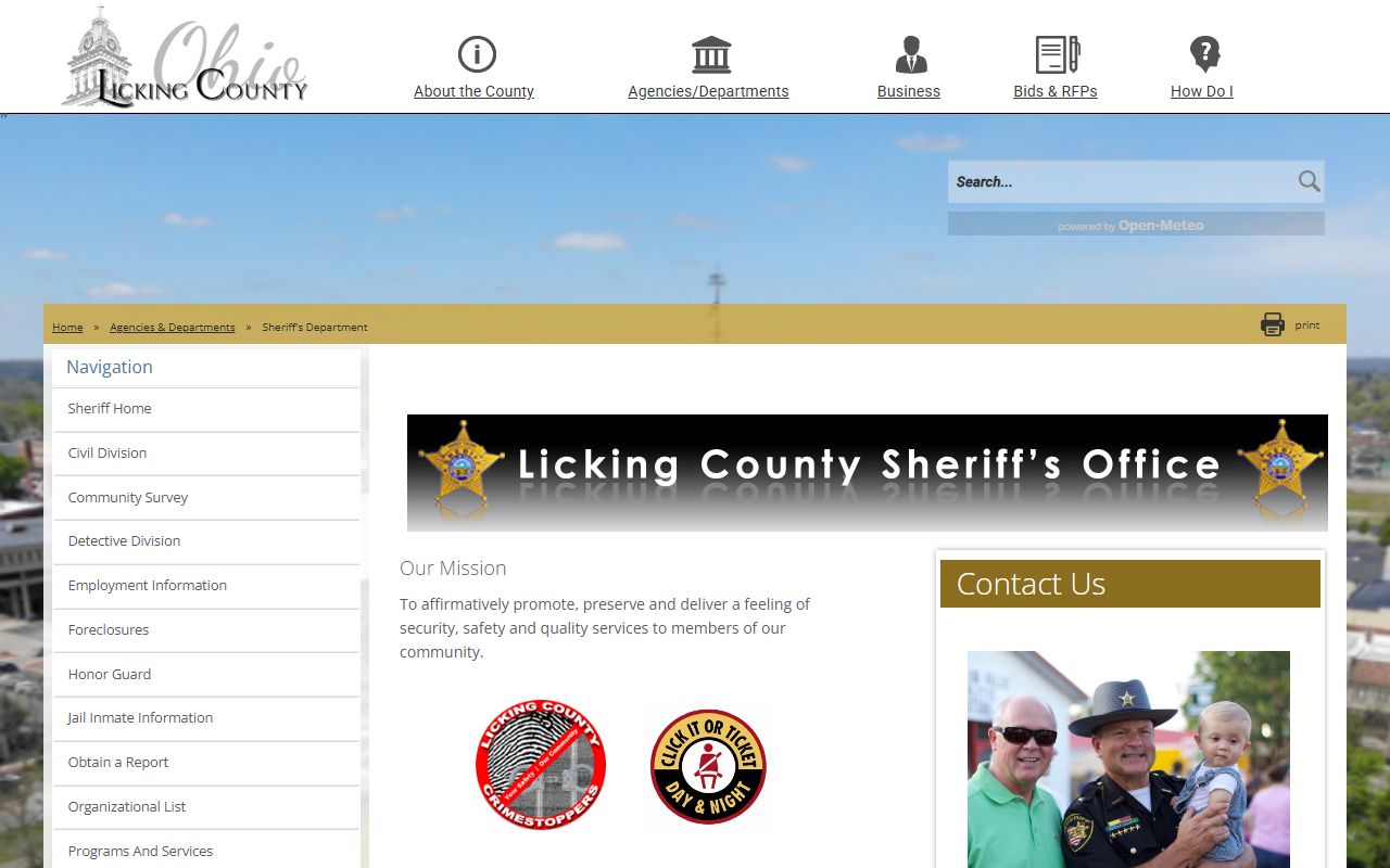Licking County inmate population sheriff office website