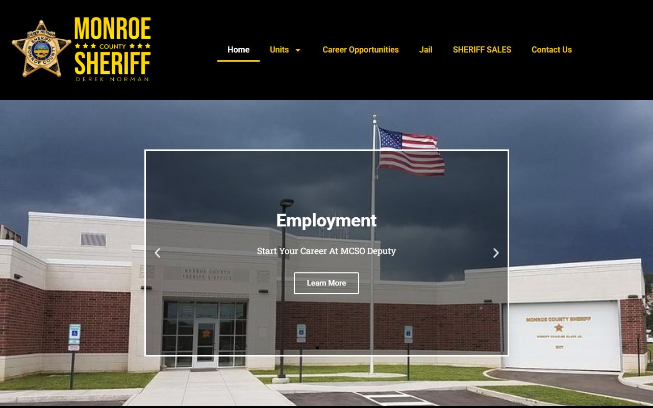 Monroe County inmate population sheriff website