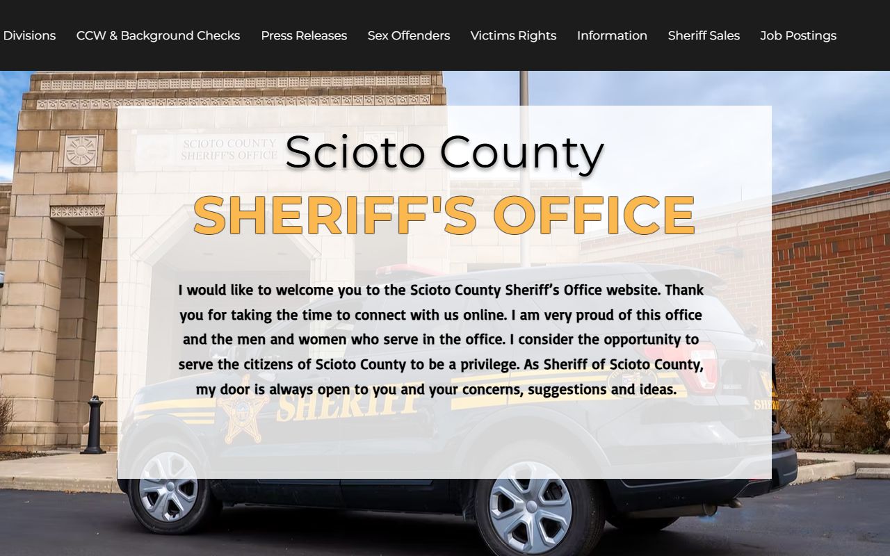 Scioto County inmate population sheriff website