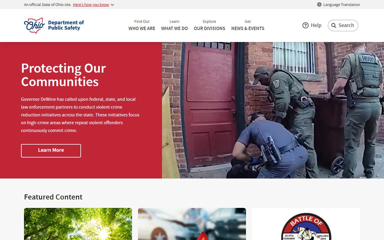 Ohio inmate population public safety